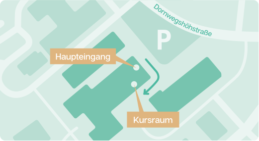 Lageskizze Kursraum